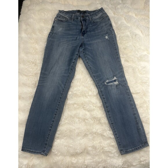 Judy Blue Womens sz 7/28 Distressed Denim Jeans - Picture 1 of 12